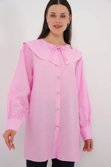 Bebe Yaka Uzun Tunik 5967 - Pembe resmi